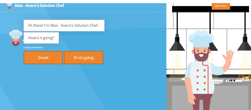 conversation landing page