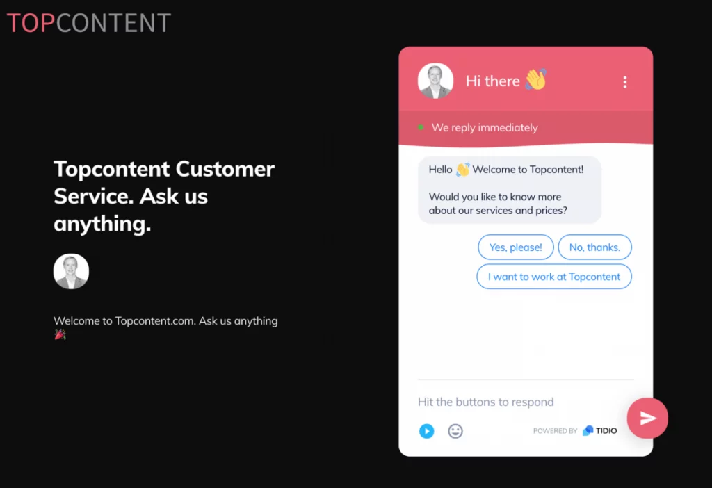 conversation landing
